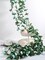 Artificial Rose Rattan Garland Fake Rose Vine Hanging Rose Ivy Baby Blue Flowers for Oh Boy Baby Shower Home Wedding Party Garden Craft Art Decoration